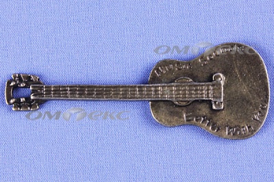 Декоративный элемент для творчества из металла "Гитара"  - купить в Альметьевске. Цена: 19.99 руб.