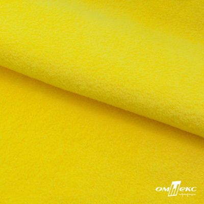 Флис DTY 14-0760, 240 г/м2, шир. 150 см, цвет яркий желтый - купить в Альметьевске. Цена 640.46 руб.
