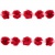 Тесьма плетеная "Рюш", упак. 9,14 м, цвет красный - купить в Альметьевске. Цена: 46.82 руб.