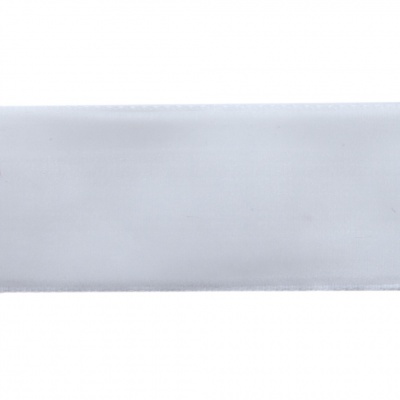 Лента бархатная нейлон, шир.25 мм, (упак. 45,7м), цв.01-белый - купить в Альметьевске. Цена: 981.09 руб.