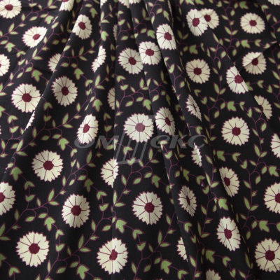 Плательная ткань "Фламенко" 10.1, 80 гр/м2, шир.150 см, принт растительный - купить в Альметьевске. Цена 241.49 руб.