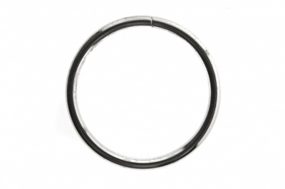 Кольцо металлическое №40 мм, цв.-никель - купить в Альметьевске. Цена: 4.45 руб.
