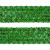 Тесьма с пайетками D4, шир. 35 мм/уп. 25+/-1 м, цвет зелёный - купить в Альметьевске. Цена: 1 308.30 руб.