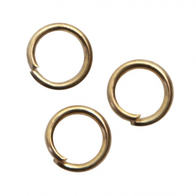 Кольцо  соединительное для бижутерии 5 мм, цв.-золото - купить в Альметьевске. Цена: 0.44 руб.