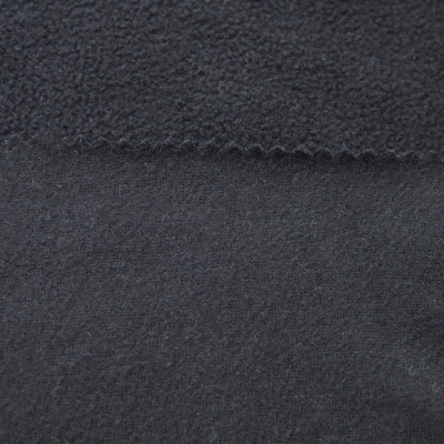 Флис DTY, 130 г/м2, шир. 150 см, цвет чёрный - купить в Альметьевске. Цена 694.22 руб.