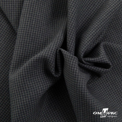 Ткань костюмная Пье-де-пуль 24013, 210 гр/м2, шир.150см, цвет т.серый - купить в Альметьевске. Цена 334.18 руб.