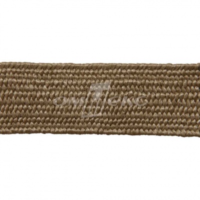 Тесьма отделочная полипропиленовая плетеная эластичная #2, шир. 40мм, цв.- соломенный - купить в Альметьевске. Цена: 50.99 руб.