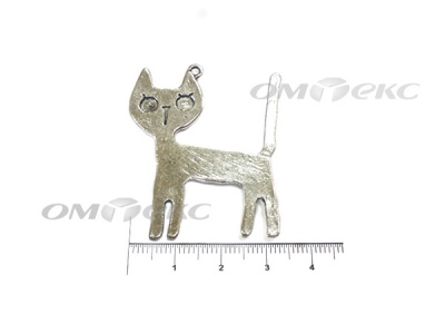 Декоративный элемент для творчества из металла "Кот" - купить в Альметьевске. Цена: 13.33 руб.