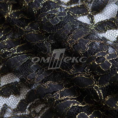 Кружевное полотно XD LACE 1-4, 80 гр/м2, шир.150см, цвет чёрный - купить в Альметьевске. Цена 245.94 руб.