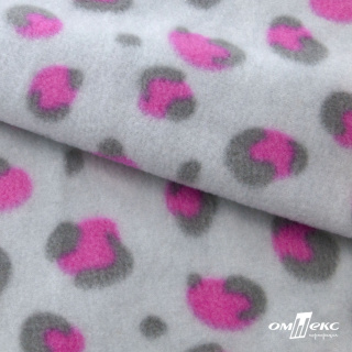 Флис принтованный серый FDY print grey 1