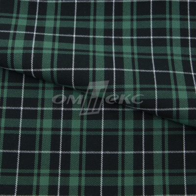 Ткань костюмная Клетка 25577, т.зеленый/зеленый./ч/бел, 230 г/м2, шир.150 см - купить в Альметьевске. Цена 539.74 руб.