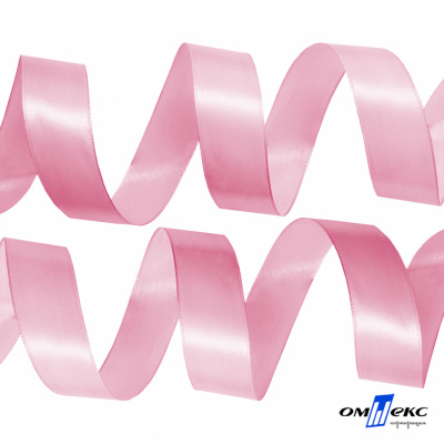 050-нежно-розовый Лента атласная упаковочная (В) 85+/-5гр/м2, шир.25 мм (1/2), 25+/-1 м - купить в Альметьевске. Цена: 53.96 руб.