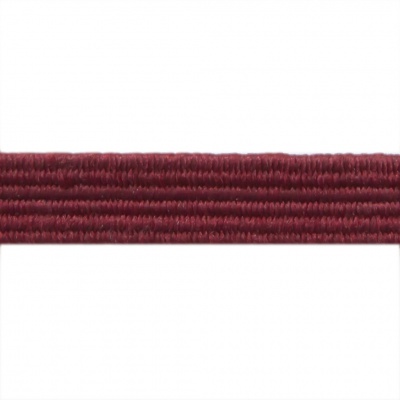 Резиновые нити с текстильным покрытием, шир. 6 мм ( упак.30 м/уп), цв.- 88-бордо - купить в Альметьевске. Цена: 155.22 руб.