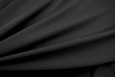 Костюмная ткань с вискозой "Флоренция", 195 гр/м2, шир.150см, цвет чёрный - купить в Альметьевске. Цена 507.37 руб.