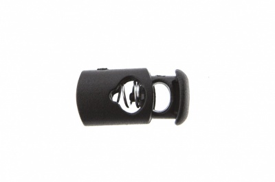 8021 Фиксатор пластиковый "Цилиндр", 20х10 мм, цвет чёрный - купить в Альметьевске. Цена: 1.31 руб.