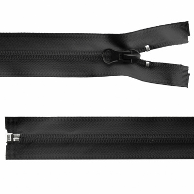 Молния водонепроницаемая PVC Т-7, 100 см, разъемная, цвет чёрный - купить в Альметьевске. Цена: 61.89 руб.