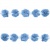 Тесьма плетеная "Рюш", упак. 9,14 м, цвет голубой - купить в Альметьевске. Цена: 45.87 руб.