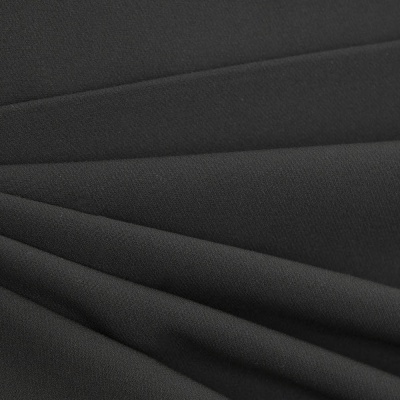 Костюмная ткань "Элис", 220 гр/м2, шир.150 см, цвет чёрный - купить в Альметьевске. Цена 308 руб.