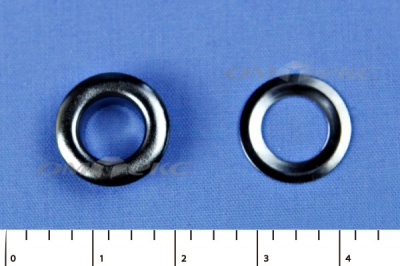 Люверсы металлические, блочка/кольцо, №5 (8 мм) упак.1000 шт- цв.никель - купить в Альметьевске. Цена: 392 руб.