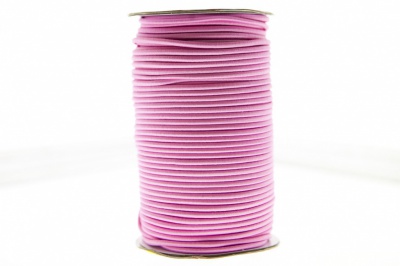 0370-1301-Шнур эластичный 3 мм, (уп.100+/-1м), цв.141- розовый - купить в Альметьевске. Цена: 459.62 руб.