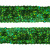 Тесьма с пайетками D4, шир. 20 мм/уп. 25+/-1 м, цвет зелёный - купить в Альметьевске. Цена: 778.19 руб.