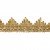 Тесьма металлизированная 0384-0240, шир. 40 мм/уп. 25+/-1 м, цвет золото - купить в Альметьевске. Цена: 490.74 руб.