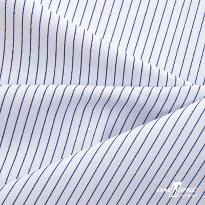 Ткань сорочечная Ронда, 115 г/м2, 58% пэ,42% хл, шир.150 см, цв.4-синяя, (арт.114) - купить в Альметьевске. Цена 306.69 руб.