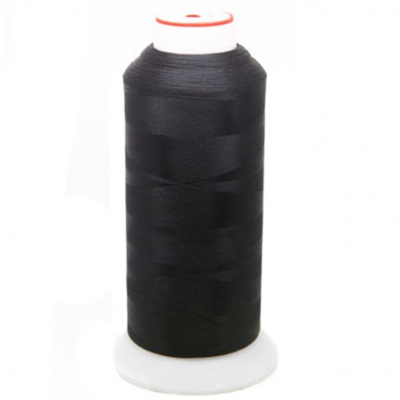 Нитки текстурированные некручёные, намот. 5 000 м, цвет чёрный - купить в Альметьевске. Цена: 70.43 руб.