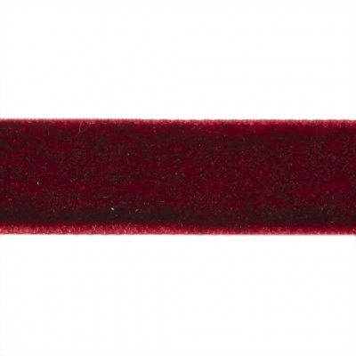Лента бархатная нейлон, шир.12 мм, (упак. 45,7м), цв.240-бордо - купить в Альметьевске. Цена: 392 руб.
