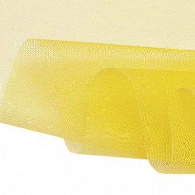 Фатин жесткий 16-68, 22 гр/м2, шир.180см, цвет жёлтый - купить в Альметьевске. Цена 90.20 руб.