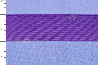 Окантовочная тесьма №0225, шир. 22 мм (в упак. 100 м), цвет фиолет - купить в Альметьевске. Цена: 271.60 руб.