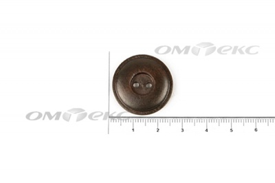 Пуговица деревянная круглая №54 (25мм) - купить в Альметьевске. Цена: 4.12 руб.