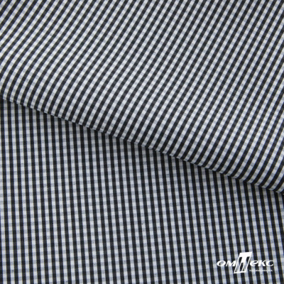 Ткань сорочечная Клетка Виши, 115 г/м2, 58% пэ,42% хл, шир.150 см, цв.6-черный, (арт.111) - купить в Альметьевске. Цена 306.69 руб.