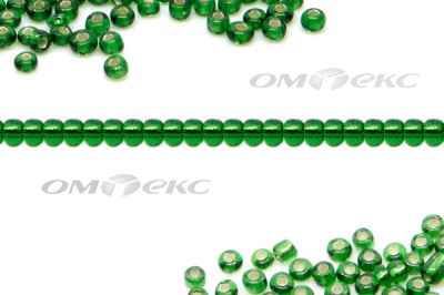 Бисер (SL) 11/0 ( упак.100 гр) цв.27В - зелёный - купить в Альметьевске. Цена: 53.34 руб.