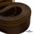 Регилиновая лента, шир.65мм, (уп.25 ярд), цв.- коричневый - купить в Альметьевске. Цена: 499.43 руб.