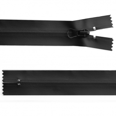 Молния водонепроницаемая PVC Т-7, 20 см, неразъемная, цвет чёрный - купить в Альметьевске. Цена: 21.56 руб.