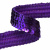 Тесьма с пайетками 12, шир. 20 мм/уп. 25+/-1 м, цвет фиолет - купить в Альметьевске. Цена: 778.19 руб.