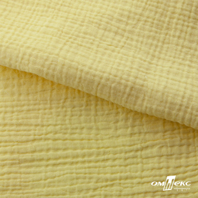 Ткань Муслин, 100% хлопок, 125 гр/м2, шир. 135 см (12-0824) цв.лимон нюд - купить в Альметьевске. Цена 337.25 руб.
