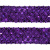 Тесьма с пайетками 12, шир. 35 мм/уп. 25+/-1 м, цвет фиолет - купить в Альметьевске. Цена: 1 308.30 руб.