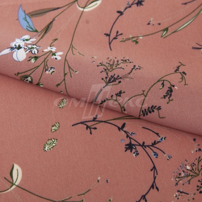 Плательная ткань "Фламенко" 2.1, 80 гр/м2, шир.150 см, принт растительный - купить в Альметьевске. Цена 311.05 руб.