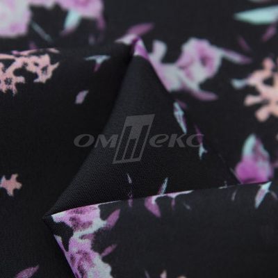 Плательная ткань "Фламенко" 20.1, 80 гр/м2, шир.150 см, принт растительный - купить в Альметьевске. Цена 243.96 руб.