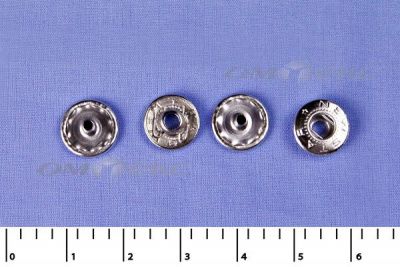 Кнопки металл Ф-12,5 (1440 +/-20 шт) "альфа" никель с рисунком - купить в Альметьевске. Цена: 2 853.69 руб.