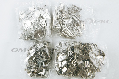 Крючки брючные 4 шипа "Стром" 144 шт. никель - купить в Альметьевске. Цена: 383.97 руб.