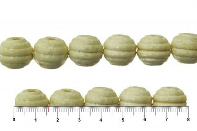 0309-Бусины деревянные "ОмТекс", 16 мм, упак.50+/-3шт, цв.035-белый - купить в Альметьевске. Цена: 62.22 руб.