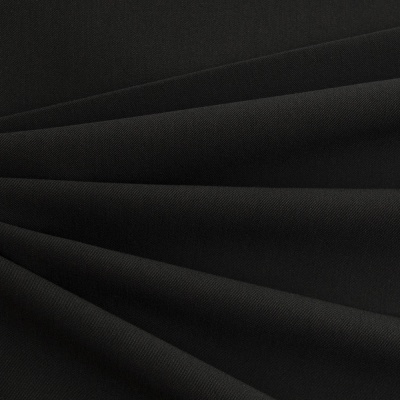 Костюмная ткань с вискозой "Меган", 210 гр/м2, шир.150см, цвет чёрный - купить в Альметьевске. Цена 378.55 руб.