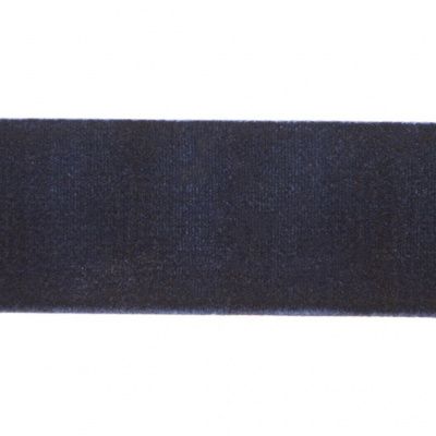Лента бархатная нейлон, шир.25 мм, (упак. 45,7м), цв.180-т.синий - купить в Альметьевске. Цена: 800.84 руб.