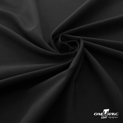Плательная ткань "Невада", 120 гр/м2, шир.150 см, цвет чёрный - купить в Альметьевске. Цена 254.22 руб.