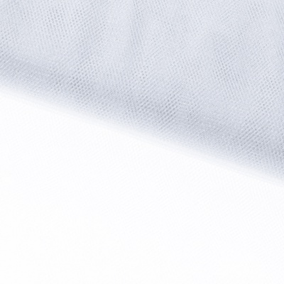 Трикотажное полотно Тюль Кристалл, 100% полиэфир, 16-01/белый, 15гр/м2, шир.160см. - купить в Альметьевске. Цена 128.39 руб.