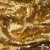 Трикотажное полотно, Сетка с пайетками,188 гр/м2, шир.140 см, цв.-тем.золото (#51) - купить в Альметьевске. Цена 505.15 руб.