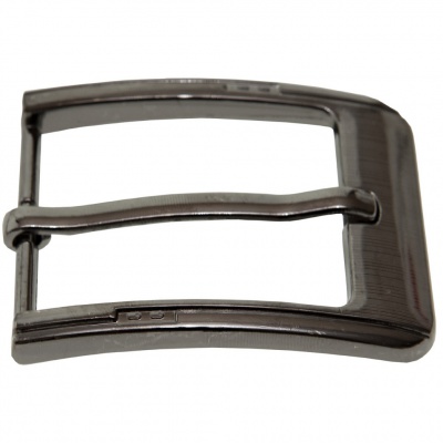 Пряжка металлическая для мужского ремня SC035#6 (шир.ремня 40 мм), цв.-тем.никель - купить в Альметьевске. Цена: 43.93 руб.
